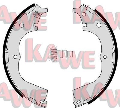 Kawe 06950 - Brake Shoe Set autospares.lv