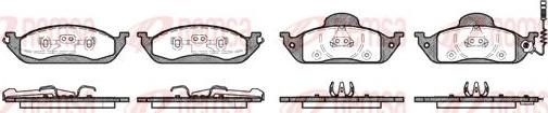 Kawe 0697 01 - Brake Pad Set, disc brake autospares.lv