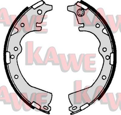 Kawe 06970 - Brake Shoe Set autospares.lv