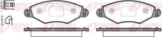 Kawe 0643 20 - Brake Pad Set, disc brake autospares.lv