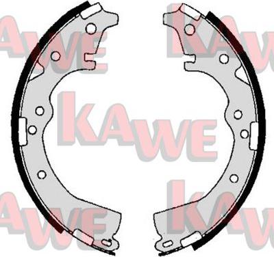 Kawe 06650 - Brake Shoe Set autospares.lv