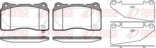 Kawe 0666 32 - Brake Pad Set, disc brake autospares.lv