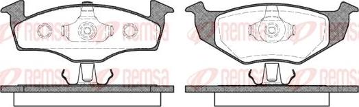 Kawe 0609 10 - Brake Pad Set, disc brake autospares.lv