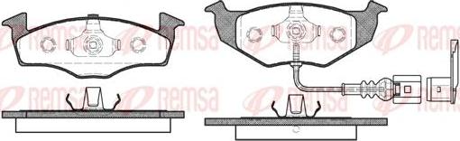 Kawe 0609 11 - Brake Pad Set, disc brake autospares.lv