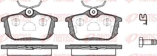 Kawe 0605 12 - Brake Pad Set, disc brake autospares.lv