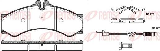 Kawe 0614 02 - Brake Pad Set, disc brake autospares.lv