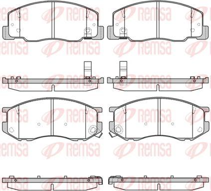 Kawe 0636 04 - Brake Pad Set, disc brake autospares.lv