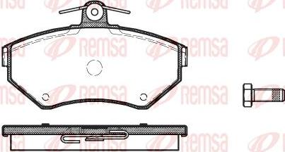 Kawe 0631 00 - Brake Pad Set, disc brake autospares.lv