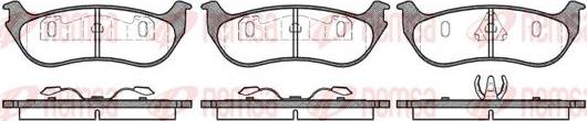 Kawe 0628 75 - Brake Pad Set, disc brake autospares.lv