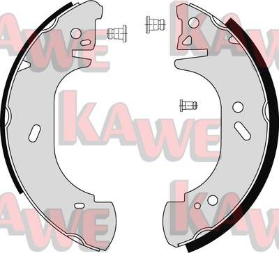 Kawe 06750 - Brake Shoe Set autospares.lv