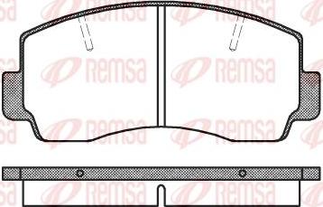 Kawe 0094 20 - Brake Pad Set, disc brake autospares.lv