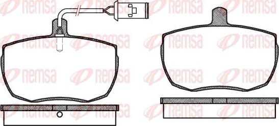 Kawe 0056 22 - Brake Pad Set, disc brake autospares.lv