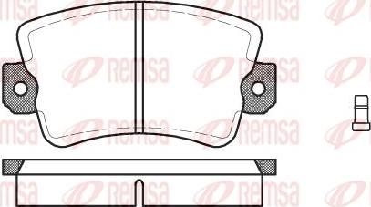 Kawe 0061 02 - Brake Pad Set, disc brake autospares.lv