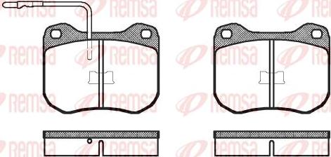 Kawe 0001 02 - Brake Pad Set, disc brake autospares.lv