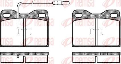 Kawe 0008 14 - Brake Pad Set, disc brake autospares.lv