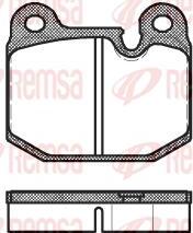 Remsa BPM0014.12 - Brake Pad Set, disc brake autospares.lv