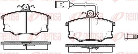 Kawe 0146 52 - Brake Pad Set, disc brake autospares.lv