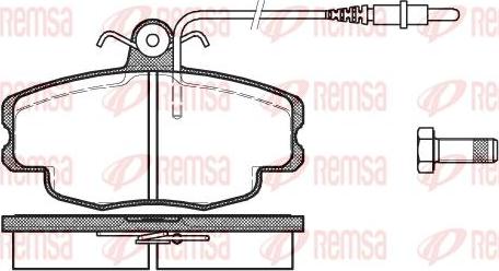 Kawe 0141 24 - Brake Pad Set, disc brake autospares.lv