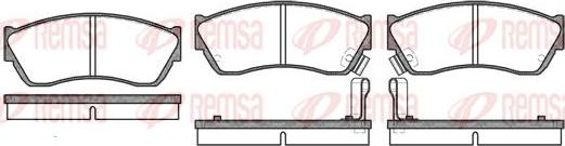 Kawe 0147 22 - Brake Pad Set, disc brake autospares.lv