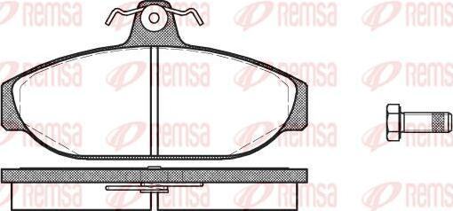 Kawe 0156 00 - Brake Pad Set, disc brake autospares.lv