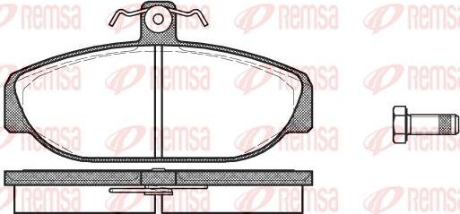 Kawe 0156 10 - Brake Pad Set, disc brake autospares.lv