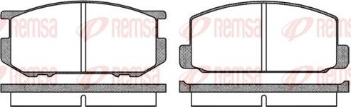 Kawe 0109 00 - Brake Pad Set, disc brake autospares.lv