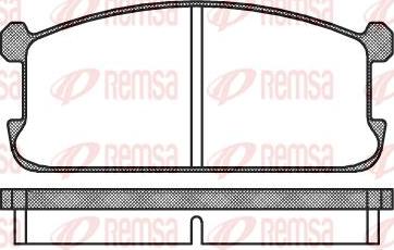 Kawe 0106 00 - Brake Pad Set, disc brake autospares.lv