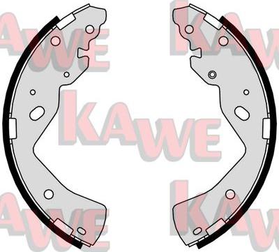 Kawe 01019 - Brake Shoe Set autospares.lv