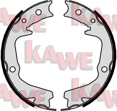 Kawe 01031 - Brake Shoe Set, parking brake autospares.lv