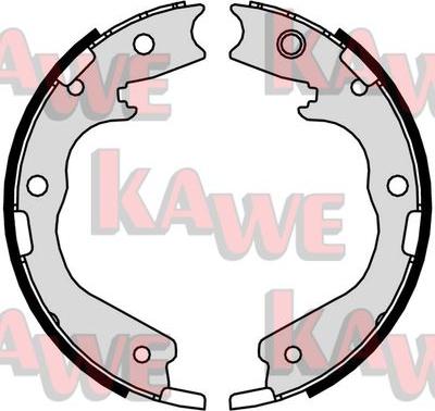 Kawe 01078 - Brake Shoe Set, parking brake autospares.lv