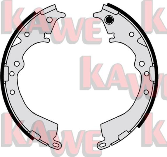 Kawe 01196 - Brake Shoe Set autospares.lv