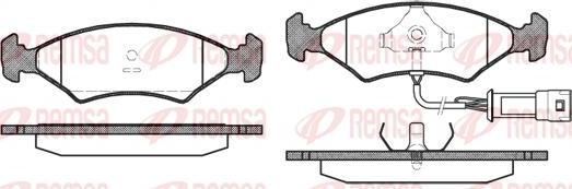 Kawe 0119 32 - Brake Pad Set, disc brake autospares.lv