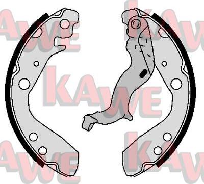 Kawe 01103 - Brake Shoe Set autospares.lv