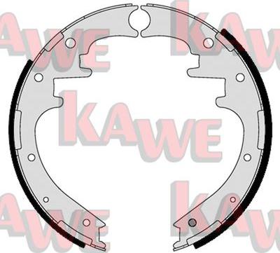 Kawe 01125 - Brake Shoe Set autospares.lv