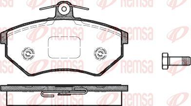 Kawe 0134 40 - Brake Pad Set, disc brake autospares.lv