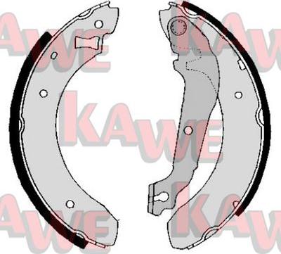 Kawe 01380B - Brake Shoe Set autospares.lv
