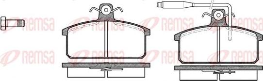 Kawe 0128 02 - Brake Pad Set, disc brake autospares.lv