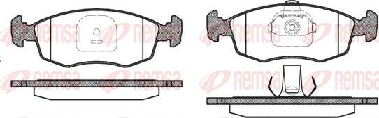 Kawe 0172 10 - Brake Pad Set, disc brake autospares.lv