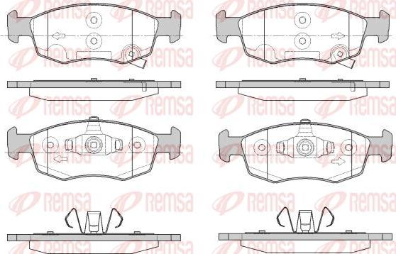 Kawe 0172 34 - Brake Pad Set, disc brake autospares.lv