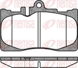 Kawe 0890 00 - Brake Pad Set, disc brake autospares.lv