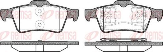 Kawe 0842 00 - Brake Pad Set, disc brake autospares.lv