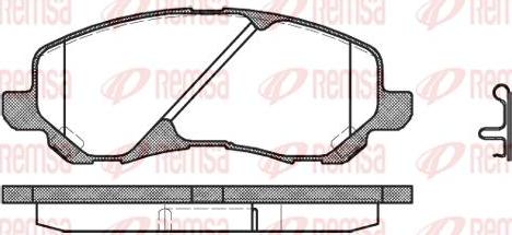 SAFETY TD866 - Brake Pad Set, disc brake autospares.lv