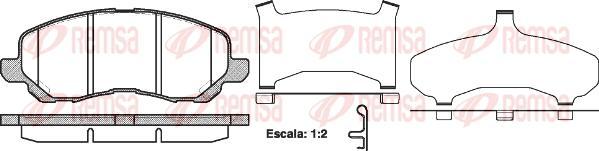 Kawe 0804 31 - Brake Pad Set, disc brake autospares.lv