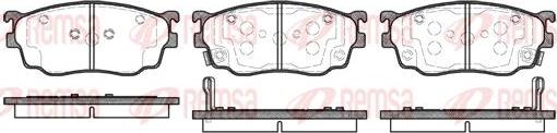 Kawe 0800 02 - Brake Pad Set, disc brake autospares.lv