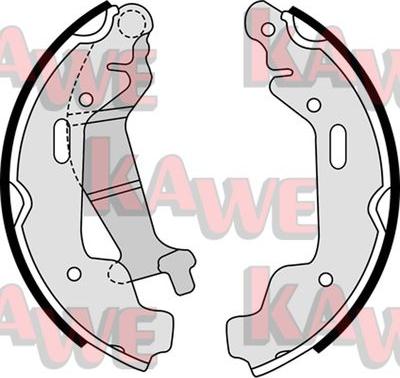 Kawe 08110 - Brake Shoe Set autospares.lv