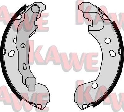 Kawe 08180 - Brake Shoe Set autospares.lv