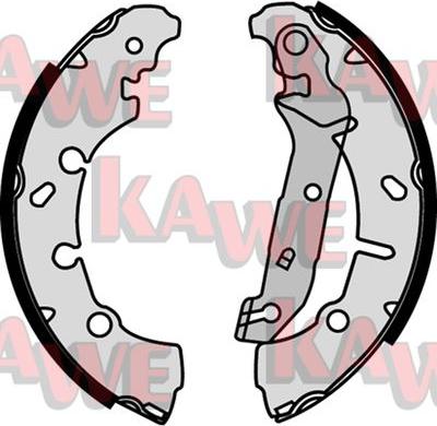 Kawe 08200 - Brake Shoe Set autospares.lv