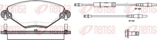 Kawe 0828 04 - Brake Pad Set, disc brake autospares.lv