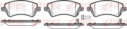 Kawe 0822 12 - Brake Pad Set, disc brake autospares.lv