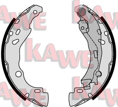 Kawe 08700 - Brake Shoe Set autospares.lv